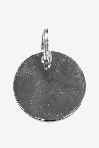 Naamplaatje Rond Zilver 1 st