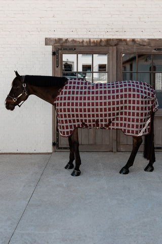 Rain Rug Comfort 0g Bordeaux/Checked
