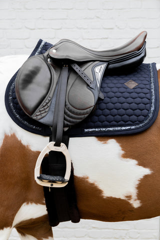 Saddle Pad Glitter Band Navy