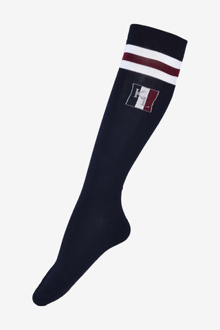 Chaussettes d'équitation classiques Coolmax marine