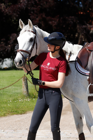Classic T-shirt Damen Burgundy