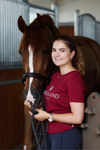 Classic T-shirt Damen Burgundy
