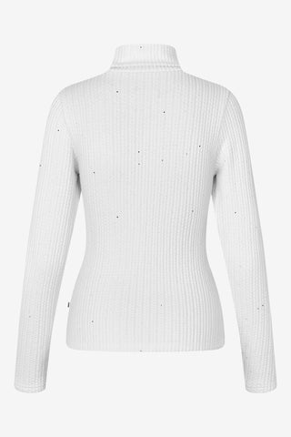 KLMichela Pull Col Roulé Tricoté Femme Blanc