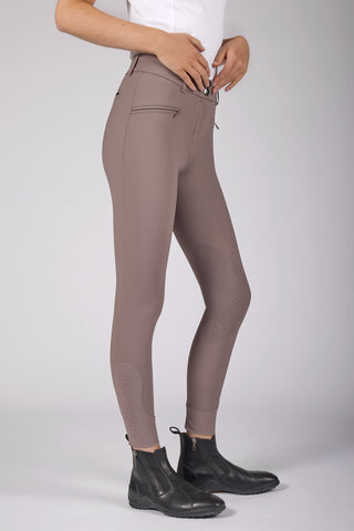 Ladies' Breeches KLKerry Knee Grip Brown Iron