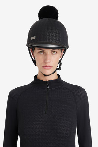 Couvre-casque Pied-de-poule Noir