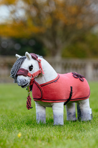 Fleece Rug Toy Pony Cranberry