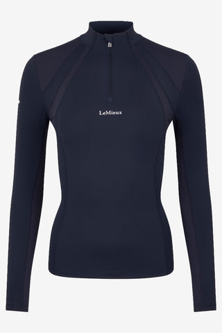 Mia Mesh Haut Manches Longues Marine