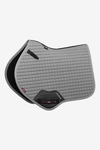 Tapis de selle saut carré coton gris