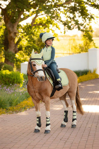 Tapis de selle saut Poney Velours Macaron