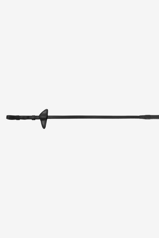 Gummitøjle med stoppere 16mm Sort/Sølv