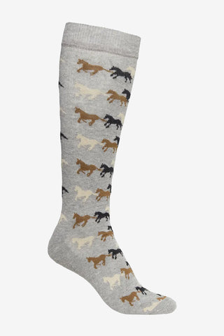 Riding Socks Running Junior Grey