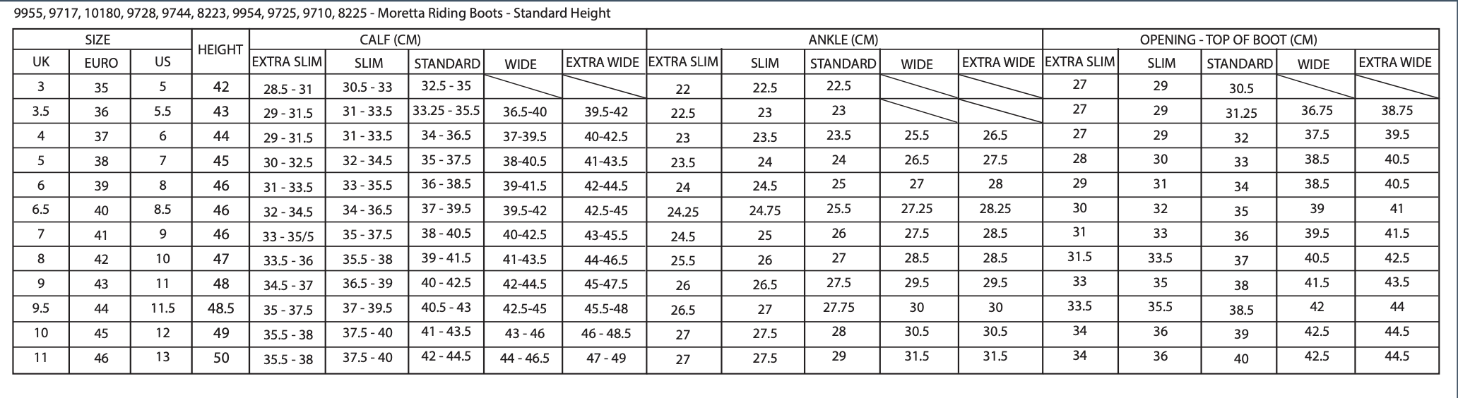 Size Guide