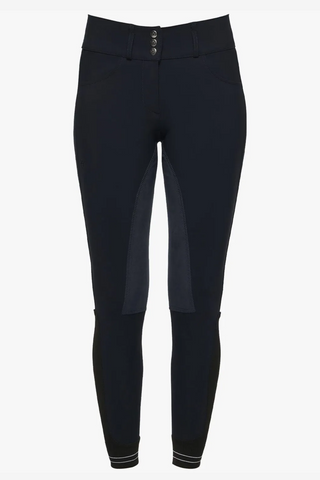 Pantalon d'équitation taille haute fond intégral suédine