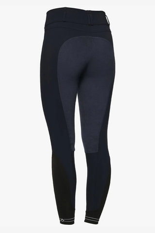 Pantalon d'équitation taille haute fond intégral suédine
