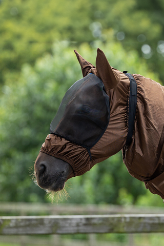 Ekzemmaske mit Ohren Braun