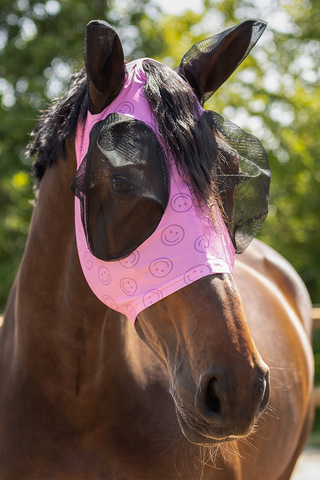 Couvre-oreilles anti-mouches Super Bug Cherry Pink