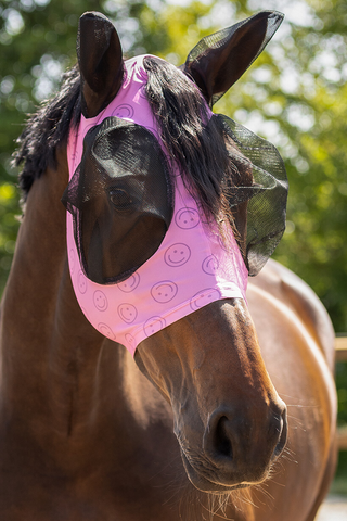 Couvre-oreilles anti-mouches Super Bug Cherry Pink