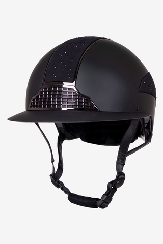 Riding Helmet Ohio Polo Visor Black