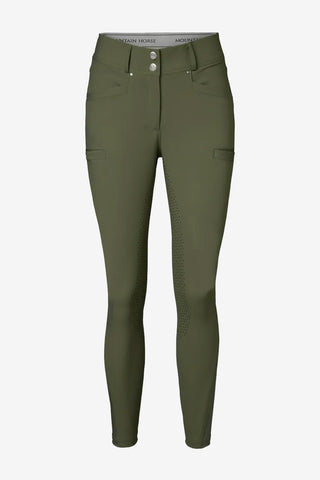 Pantalon d'équitation Estelle Fond intégral Vert
