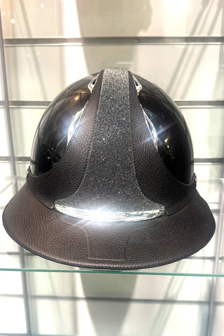 Rijhelm Premium Eclipse Stripe Swarovski Zwart