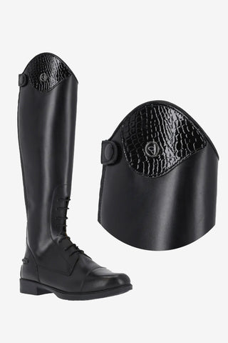 Romy Top Croco Noir