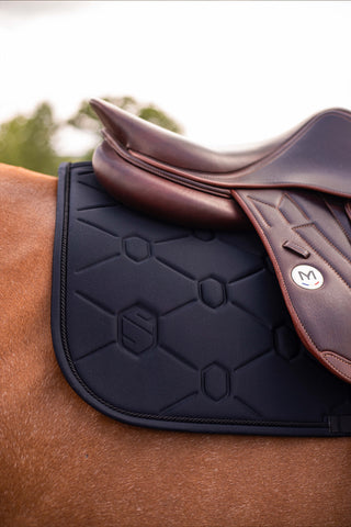 Jumping Saddle Pad Spineshield Swarovski Black