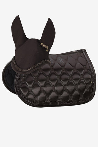 Set Heritage Jumping Saddle Pad + Hood black Truffle