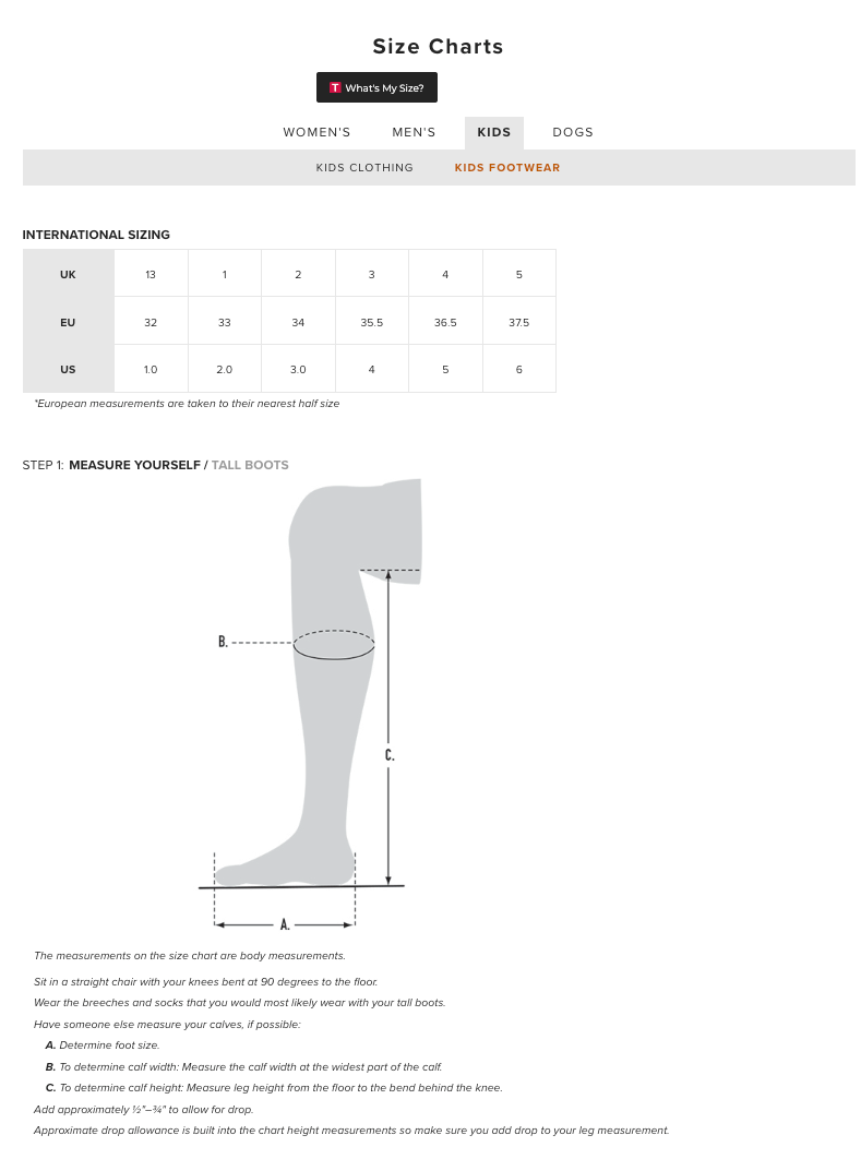 Size Guide