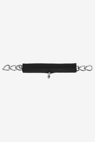 Curb Chain Guard Leather Black