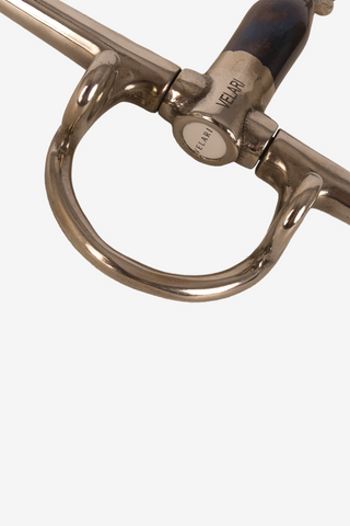 Full Cheek Gag Bit Drievoudig Gebroken Sweet Iron 16mm