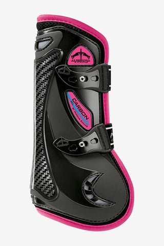 Carbon Gel Vento Vorderbein Gamaschen Schwarz/Rosa