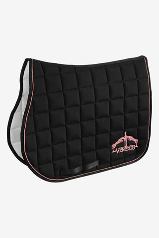 Jumping Saddle Pad Logo Black/Light Pink