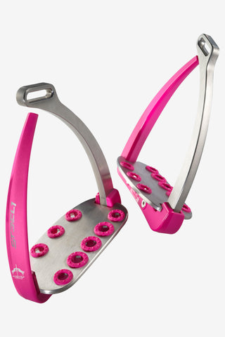 Sikkerhedsstigbøjle Steel1 Hvid Pink/Sølv