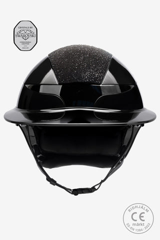Rijhelm Xanto Swarovski Top Glanzend Zwart