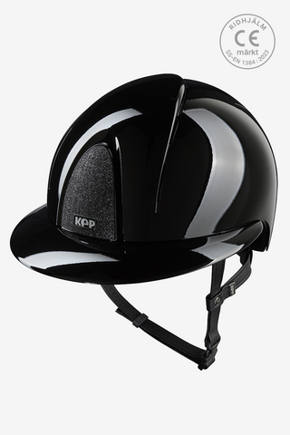 Riding Helmet Smart NOVA Metal Polish Star Polo Black/Black