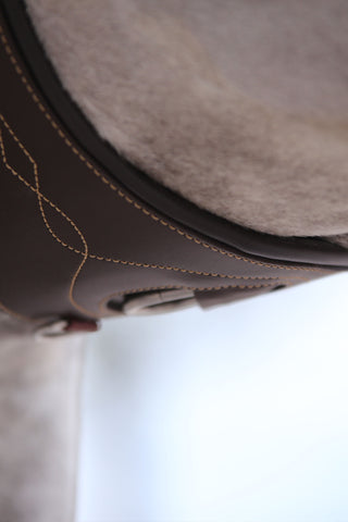 Anatomischer Sattelgurt Braun