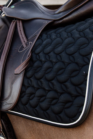 No Logo Saddle Pad Black/White/Brown