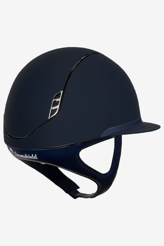 2.0 Shadowmatt Miss Shield Frontal Band Leather 5 Swarovski Navy