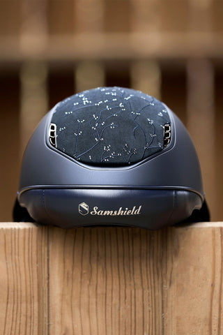 2.0 Shadowmatt Miss Shield Crystal Leaf 5 Swarovski Navy