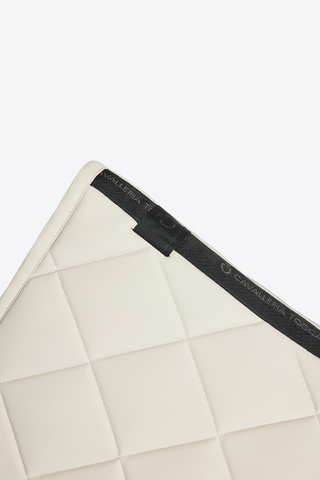 Diamond Quilt Jersey Jumping Saddle Pad Beige